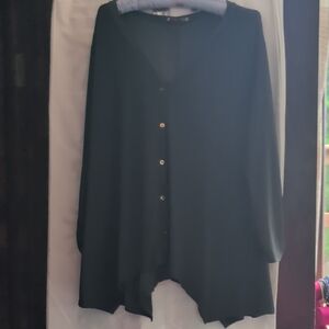 Sophisticated Black Button Down Shirt for Women